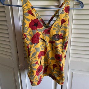 Patagonia sleeveless built in sport bra top, Small